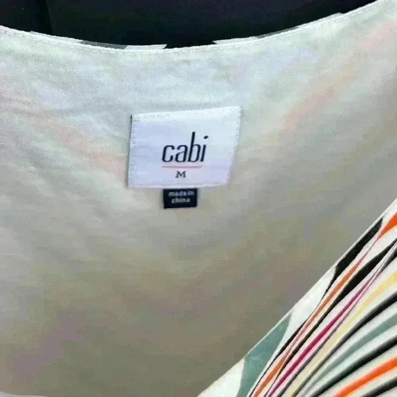 CABI #5042 Stripe Lined Tank Size Medium - Picture 3 of 9